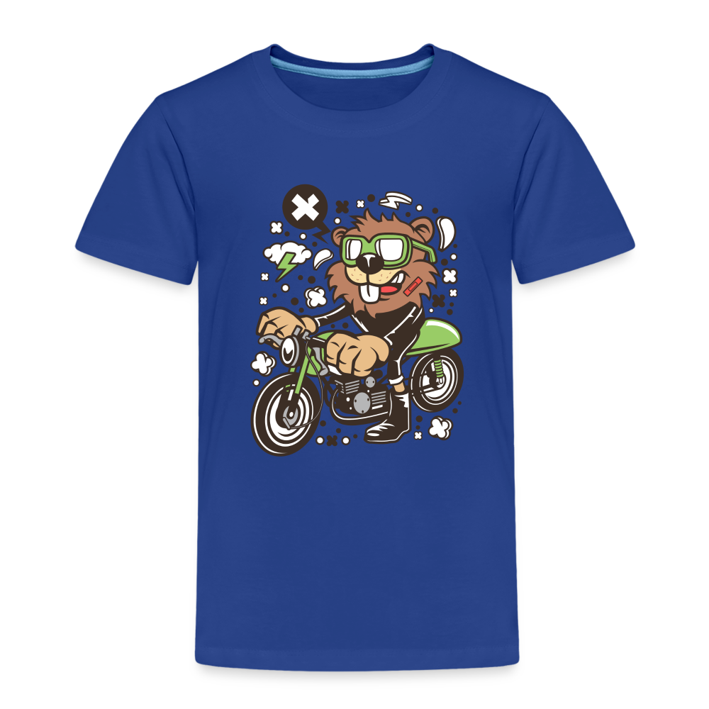 Maglietta Premium per bambini | Spreadshirt | Beaver Motorcycle - blue royal