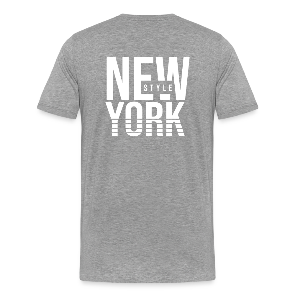 Maglietta Premium da uomo | Spreadshirt | New York Style - grigio melange