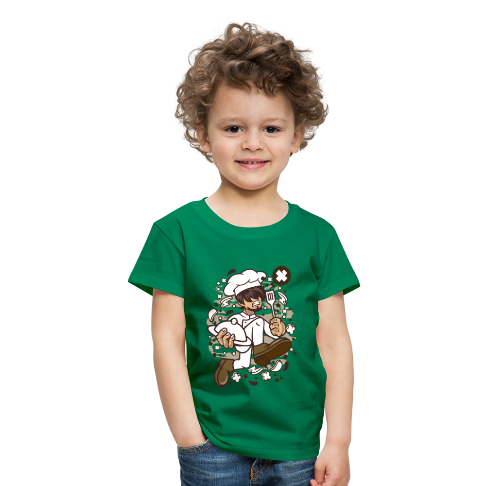 Maglietta Premium per bambini | Spreadshirt | Chef Running - verde kelly