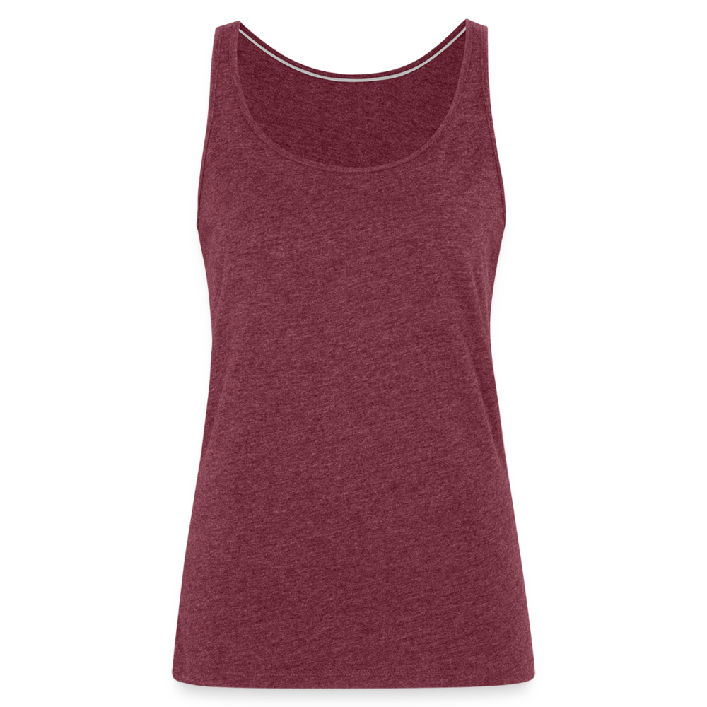 Canotta premium da donna | Spreadshirt - rosso bordeaux melange