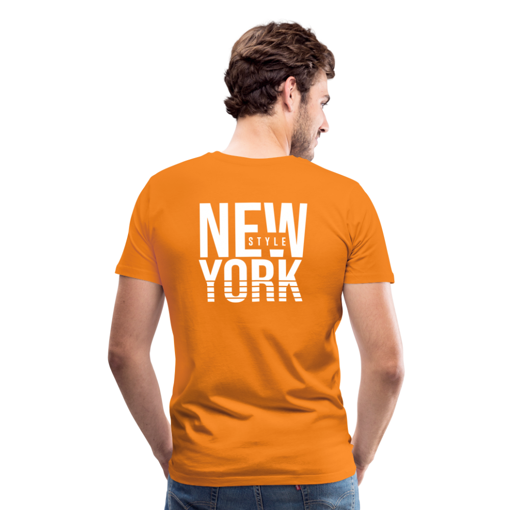 Maglietta Premium da uomo | Spreadshirt | New York Style - arancione