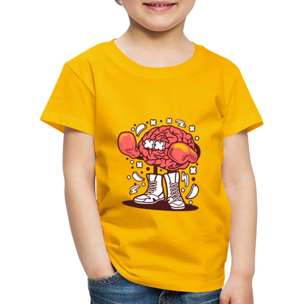 Maglietta Premium per bambini | Spreadshirt | Brain Boxer - giallo sole