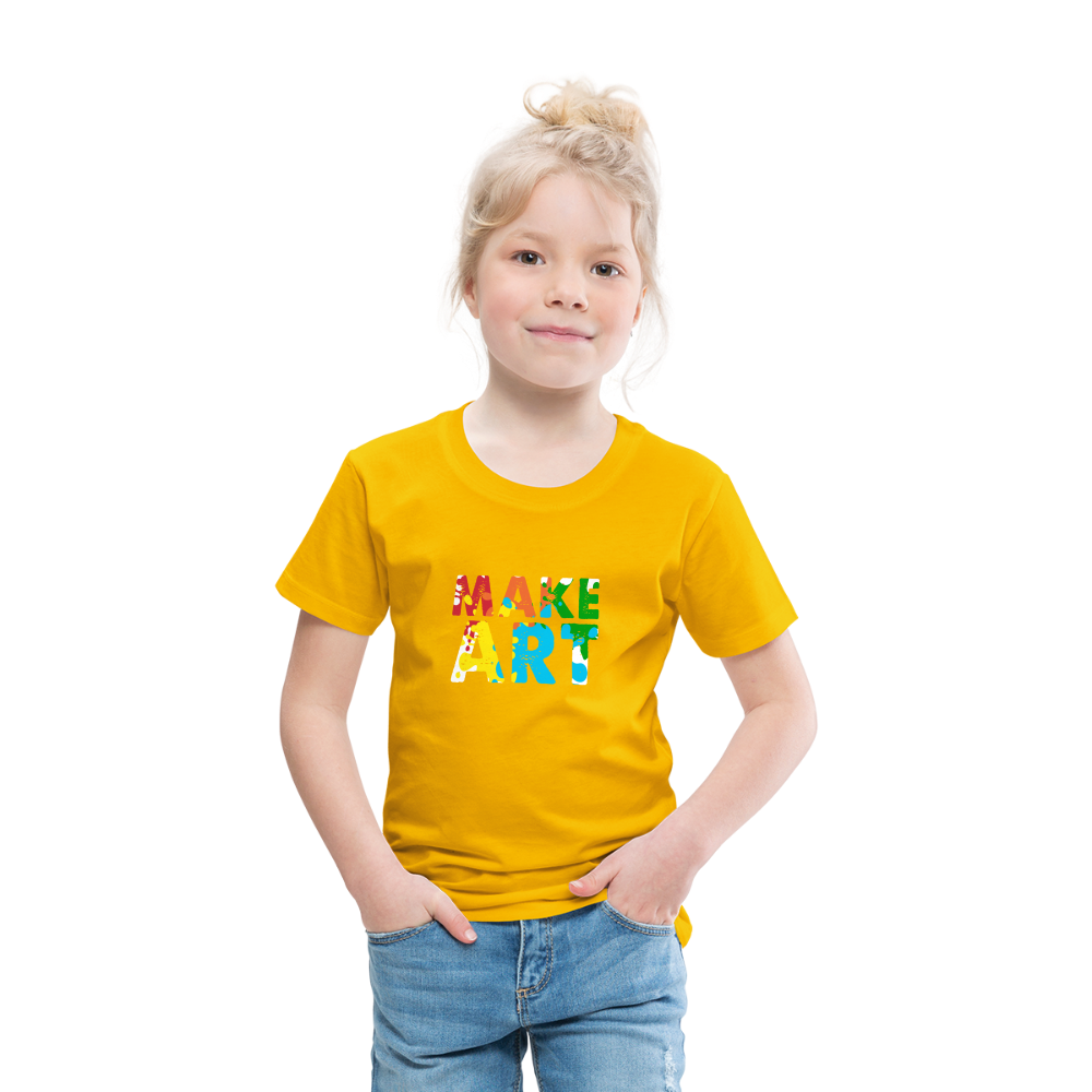 Maglietta Premium per bambini | Spreadshirt | Make Art - giallo sole