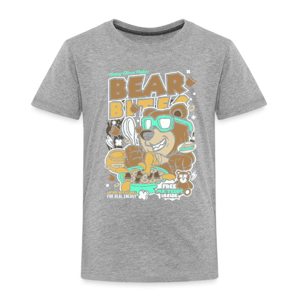 Maglietta Premium per bambini | Spreadshirt | Bear Bites - grigio melange