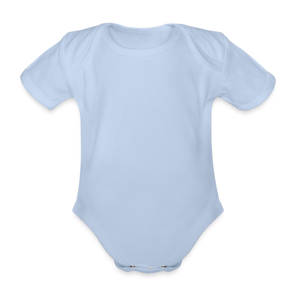 Body ecologico per neonato a manica corta | Spreadshirt - cielo