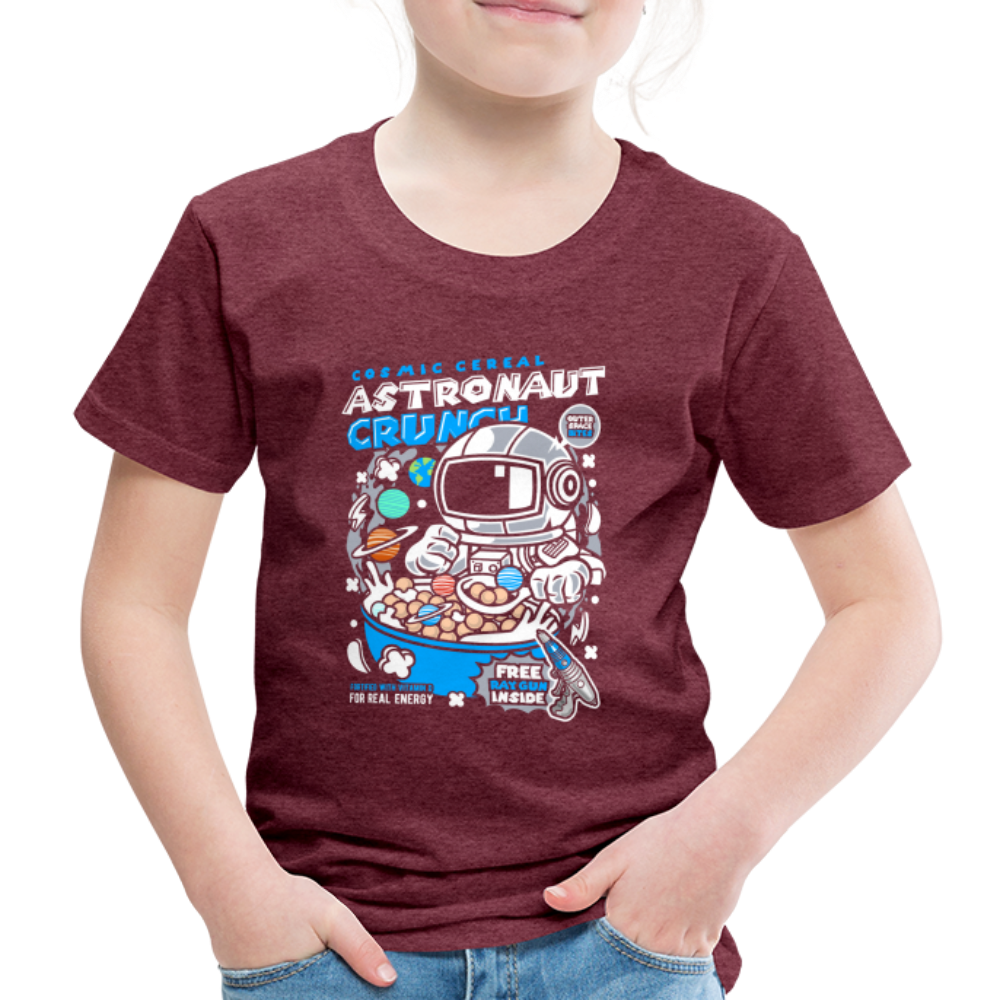 Maglietta Premium per bambini | Astronaut Crunch - rosso bordeaux melange