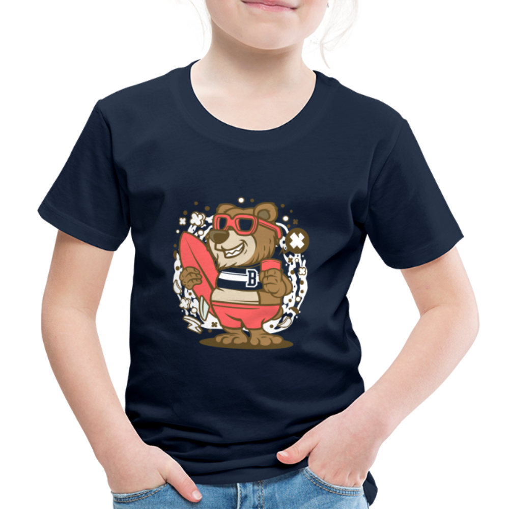 Maglietta Premium per bambini | Spreadshirt | Bear Surfing - navy