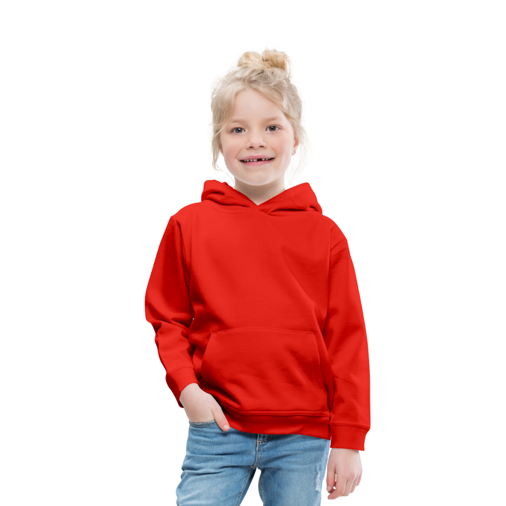 Felpa con cappuccio Premium per bambini | Personalizzabile - rød