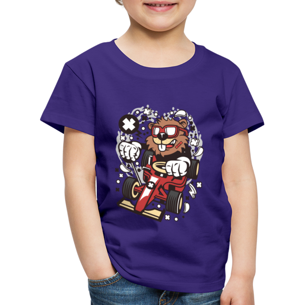 Maglietta Premium per bambini | Spreadshirt | Beaver Racer - viola