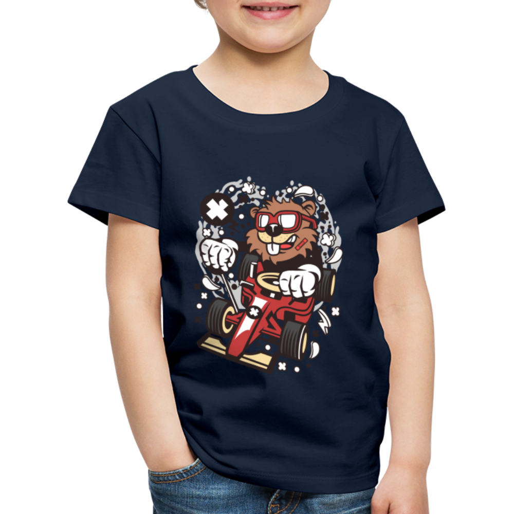 Maglietta Premium per bambini | Spreadshirt | Beaver Racer - navy