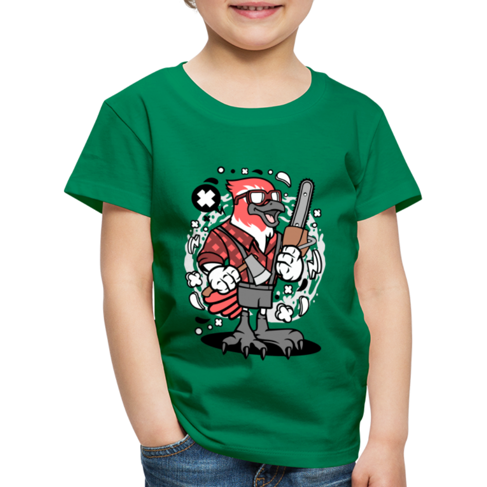 Maglietta Premium per bambini | Spreadshirt | Bird Lumberjack - verde kelly