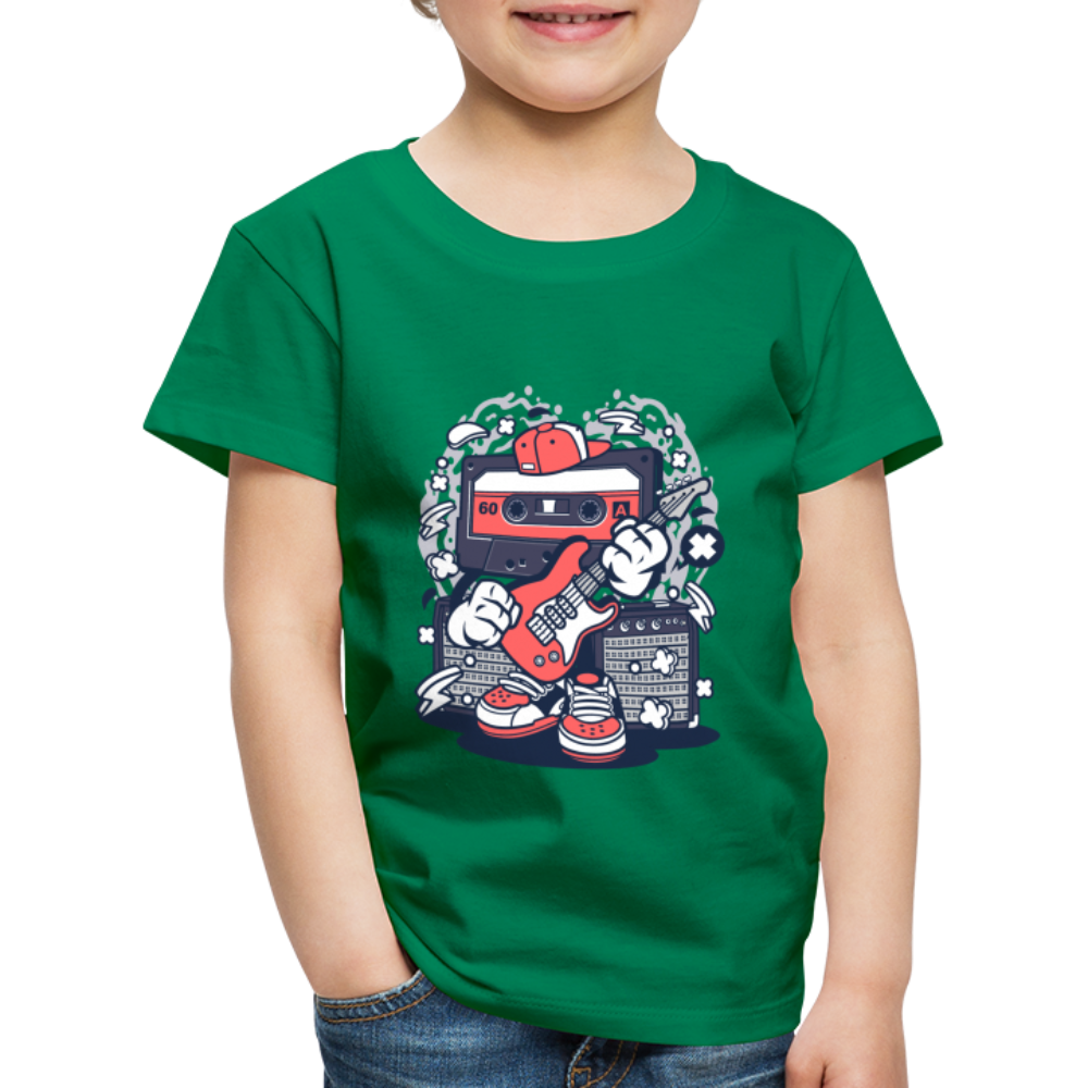 Maglietta Premium per bambini | Spreadshirt | Cassette Rockstar - verde kelly