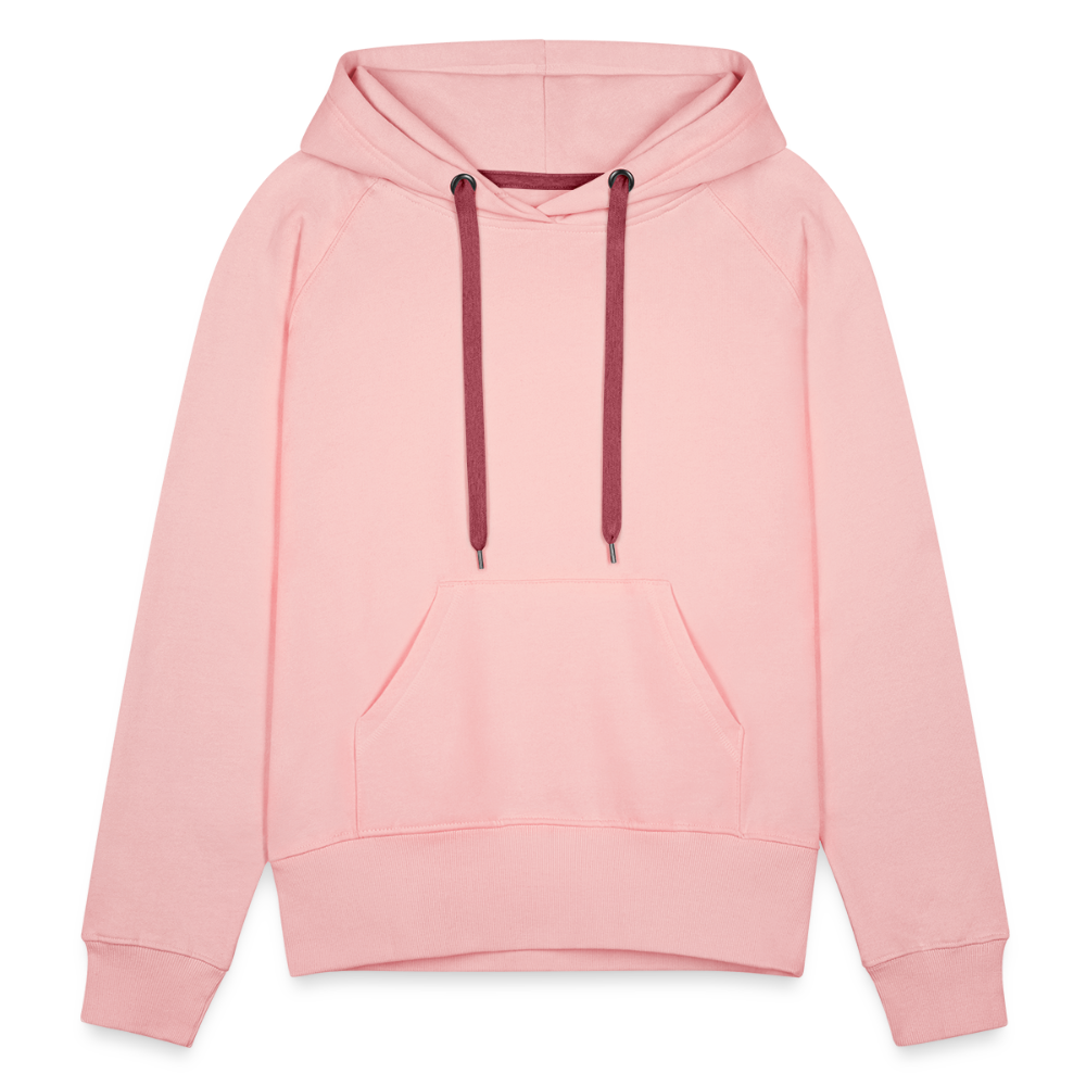 Felpa con cappuccio premium da donna | Personalizzabile - rosa cristal