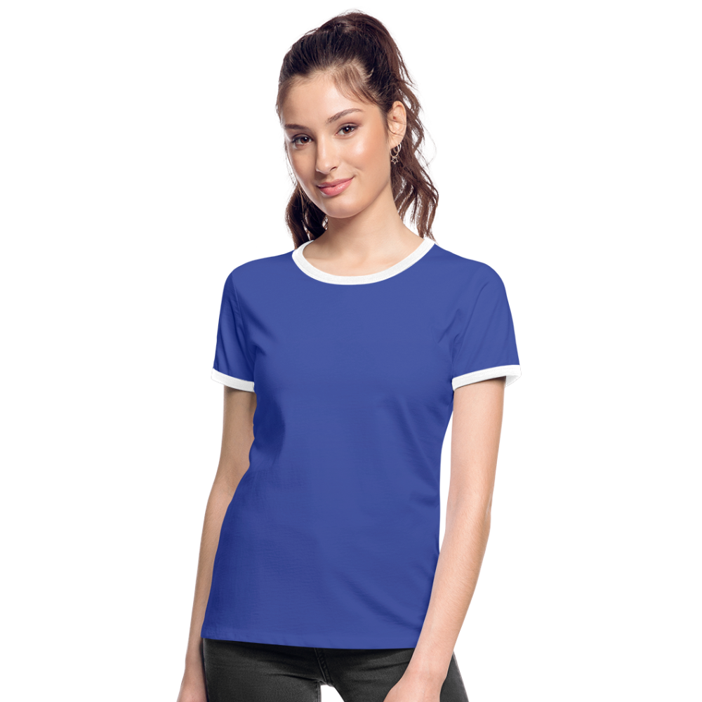 Maglietta Contrast da donna | Spreadshirt - blu/bianco