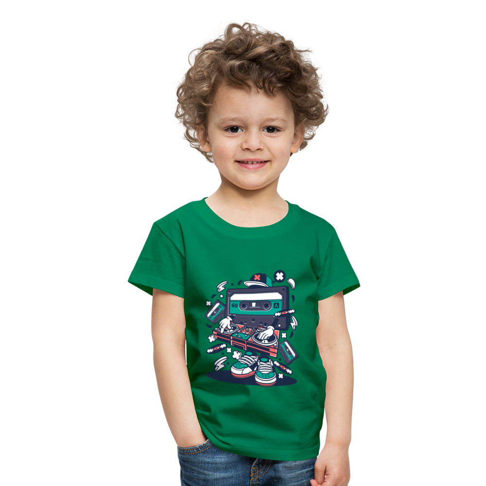 Maglietta Premium per bambini | Spreadshirt | Cassette Disk Jockey - verde kelly