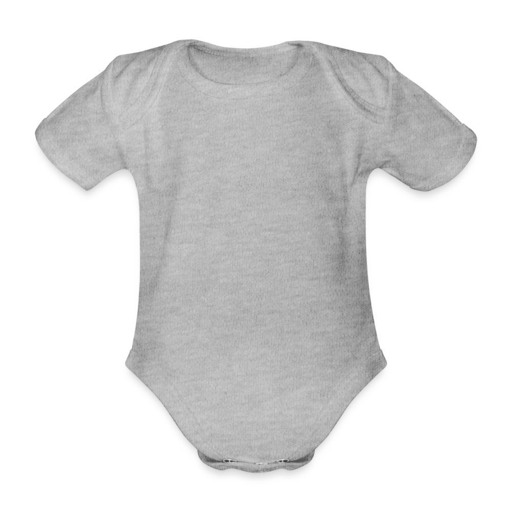 Body ecologico per neonato a manica corta | Spreadshirt - grigio melange