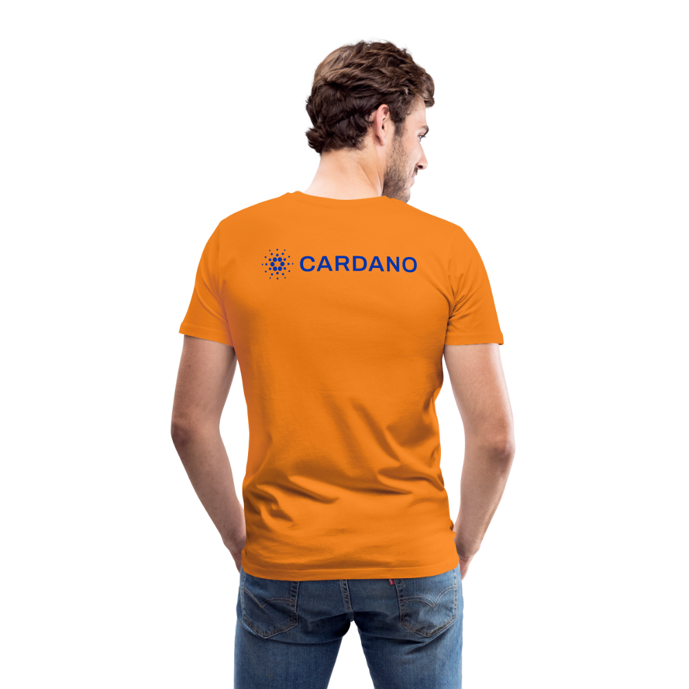 Maglietta Premium da uomo | Spreadshirt | Cardano™ #2 - arancione