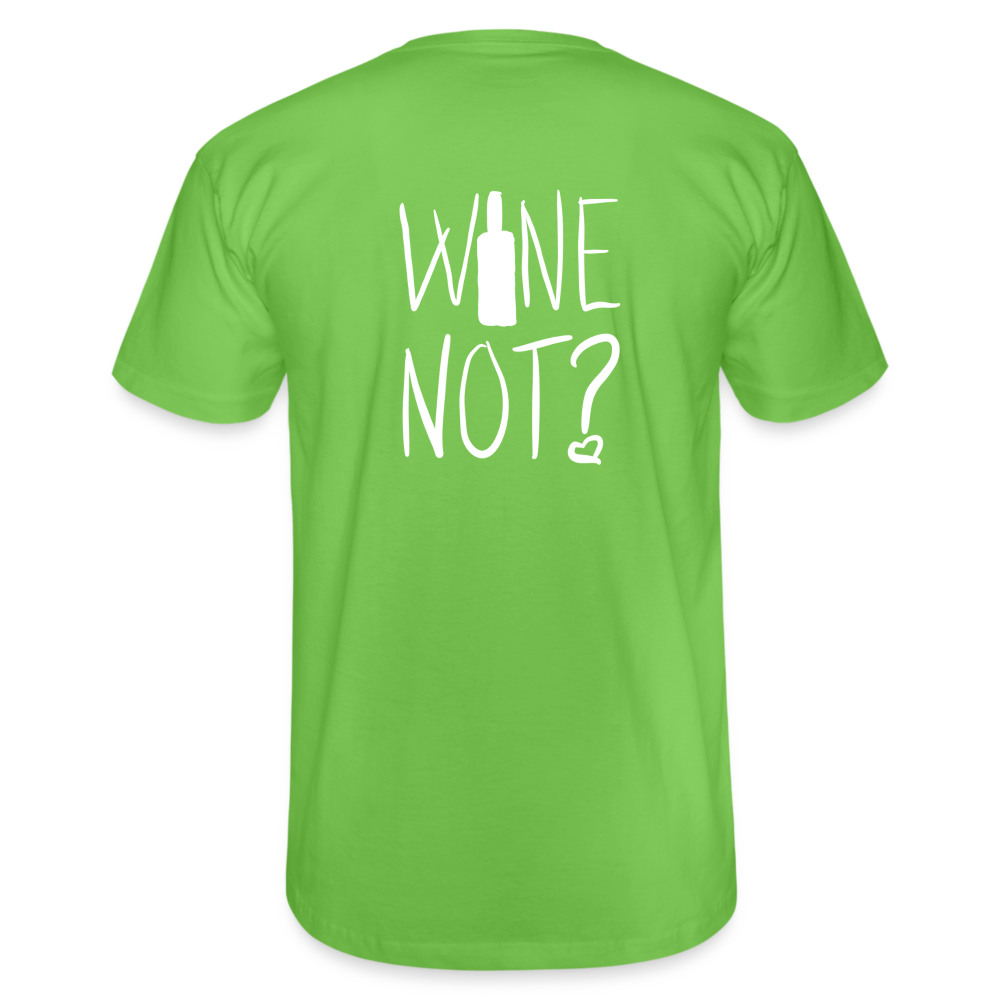 Maglietta da uomo | Fruit of the Loom | Wine Not? - verde chiaro