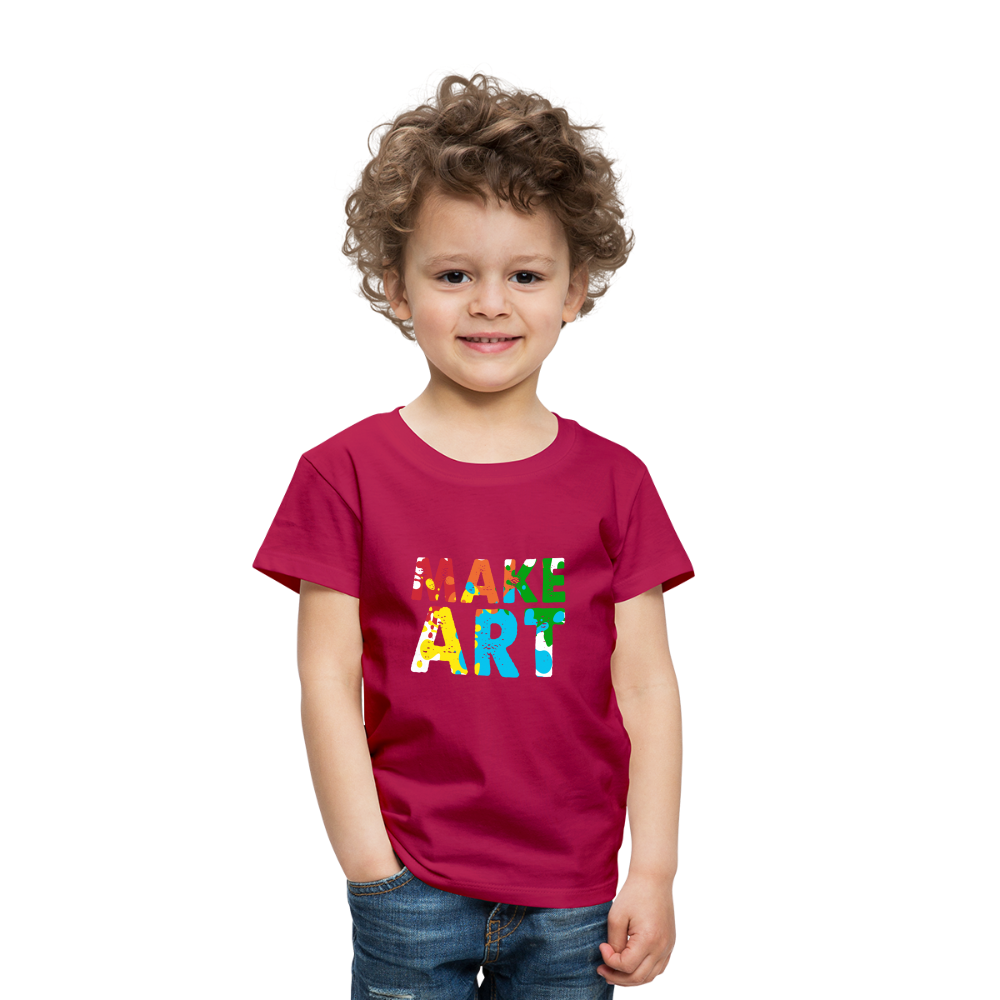 Maglietta Premium per bambini | Spreadshirt | Make Art - Borgogna