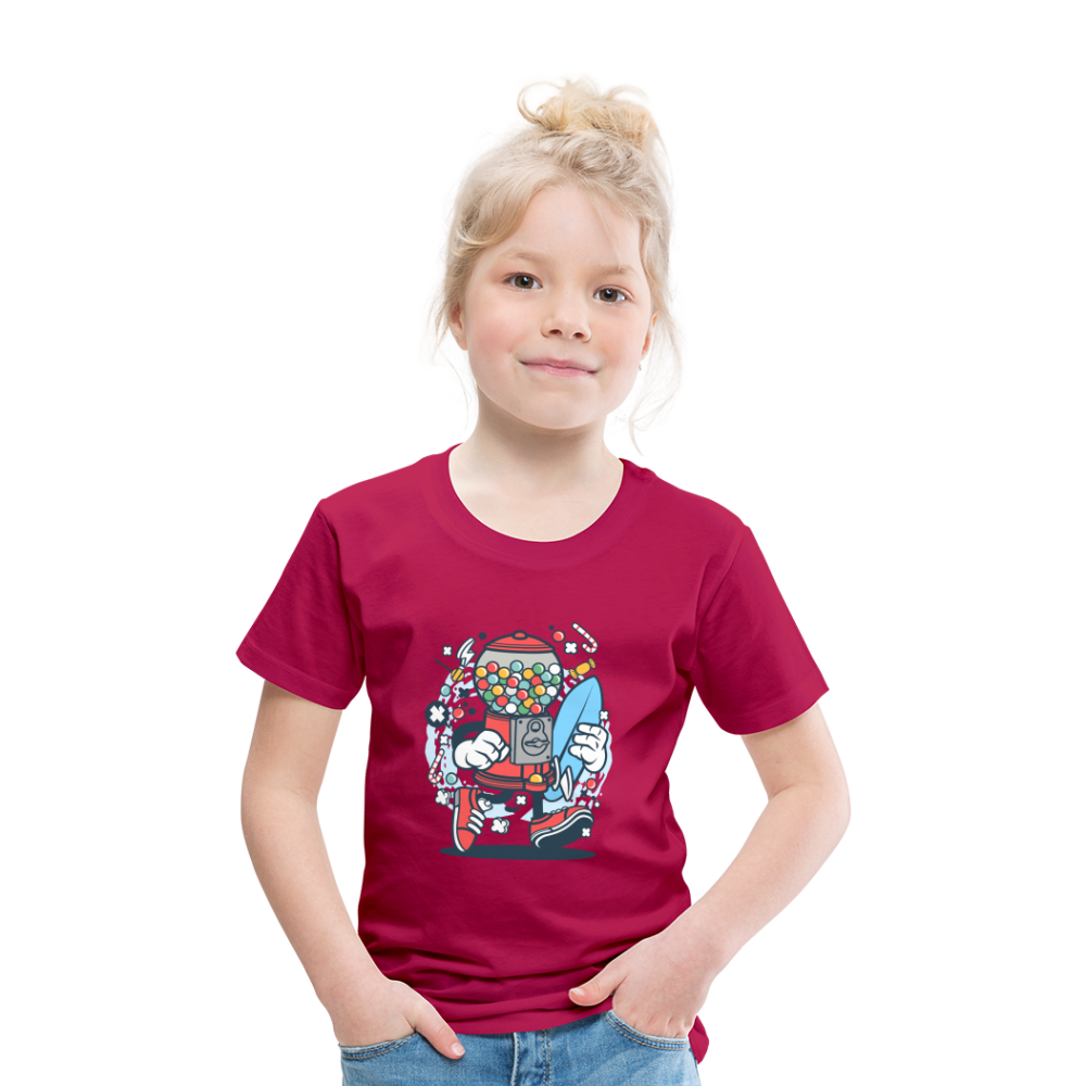 Maglietta Premium per bambini | Spreadshirt | Candy Machine Surfer - Borgogna