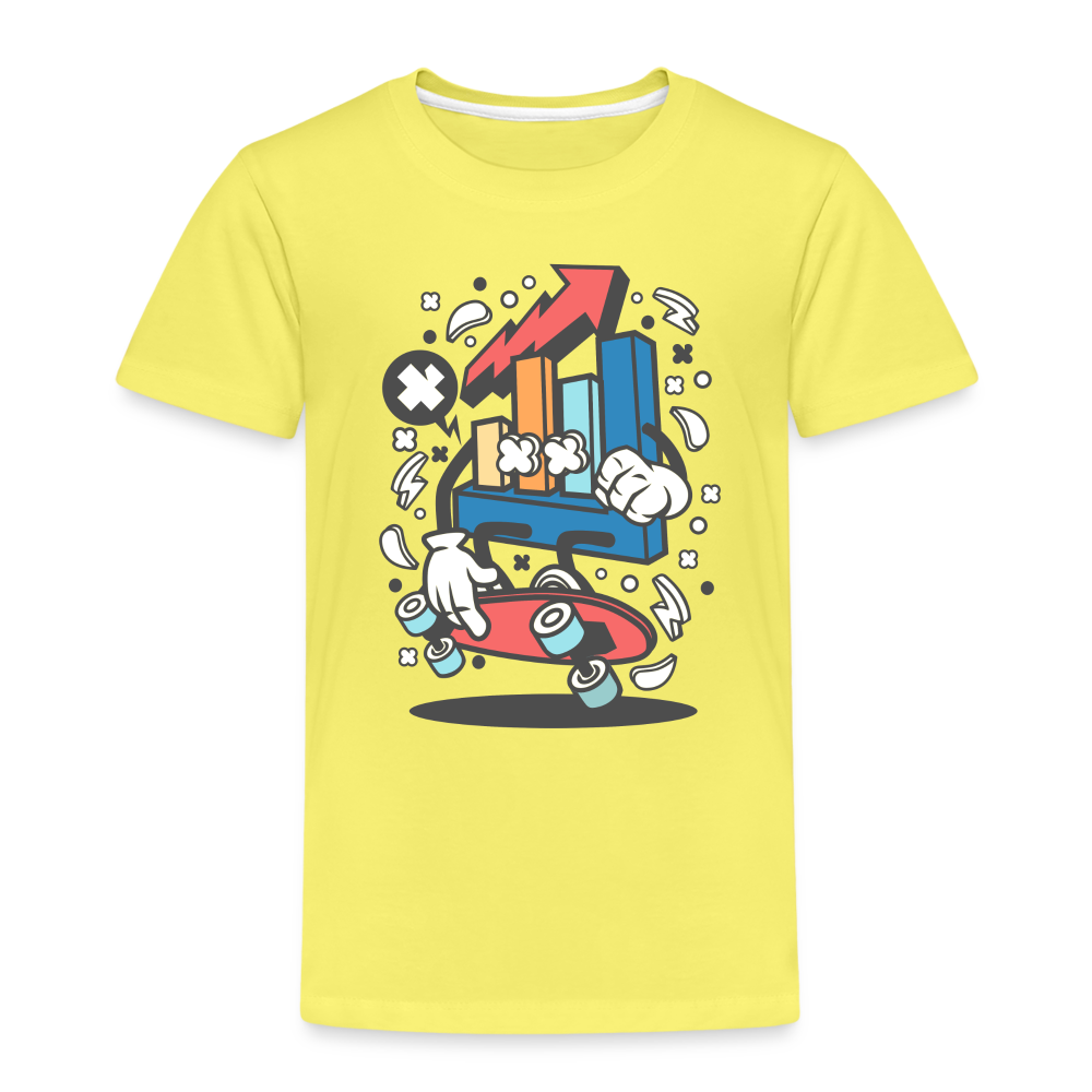 Maglietta Premium per bambini | Spreadshirt | Chart Skater - giallo