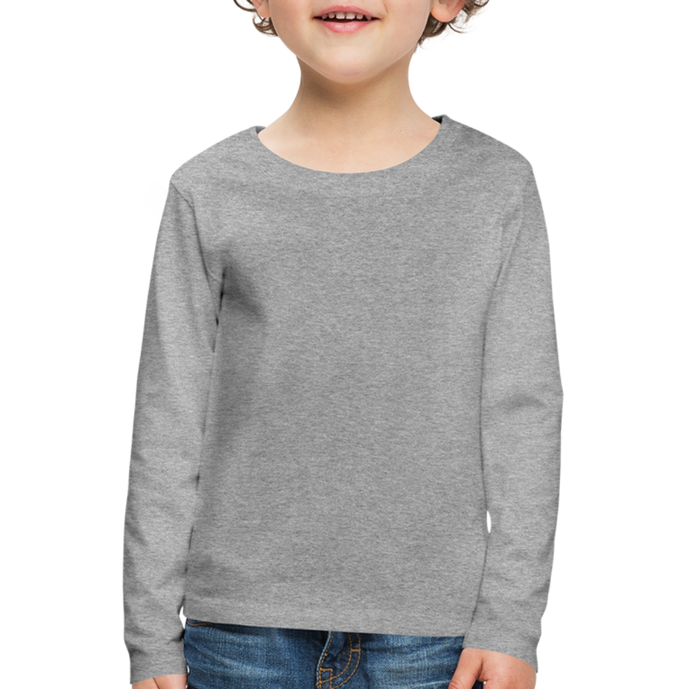 Maglietta Premium a manica lunga per bambini | Spreadshirt - grigio melange