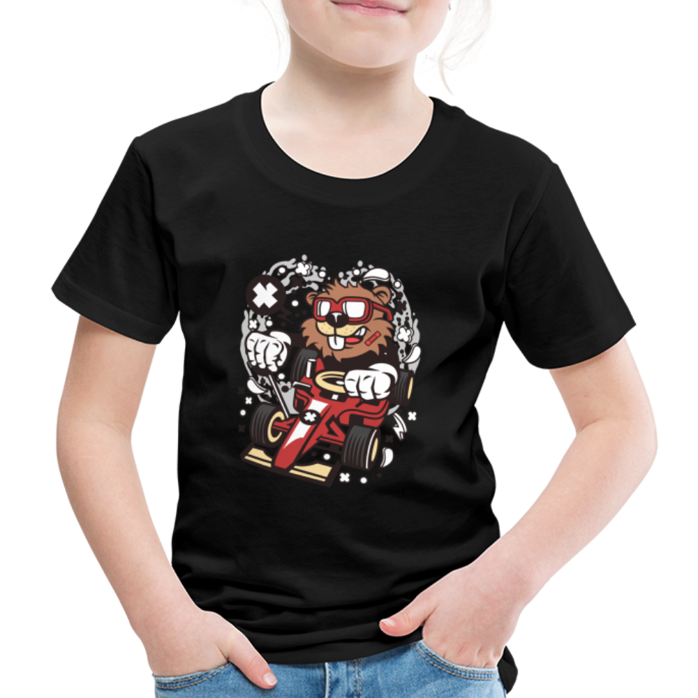 Maglietta Premium per bambini | Spreadshirt | Beaver Racer - nero