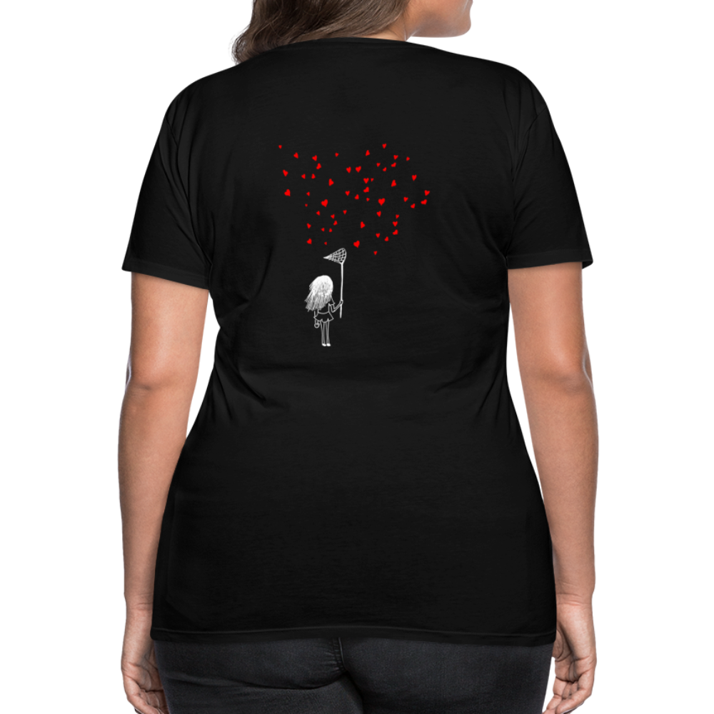 Maglietta Premium da donna | Spreadshirt | Collect Hearts - nero