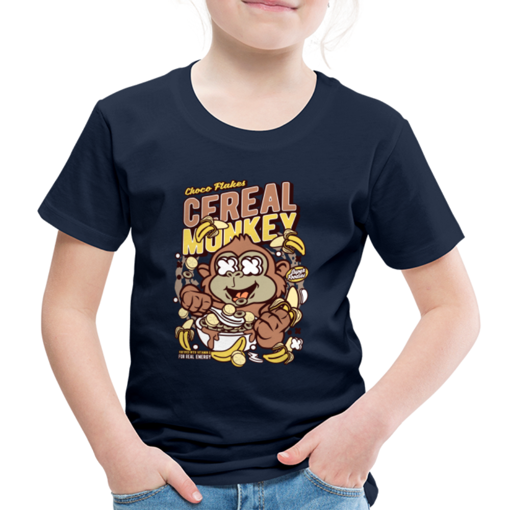 Maglietta Premium per bambini | Spreadshirt | Cereal Monkey - navy