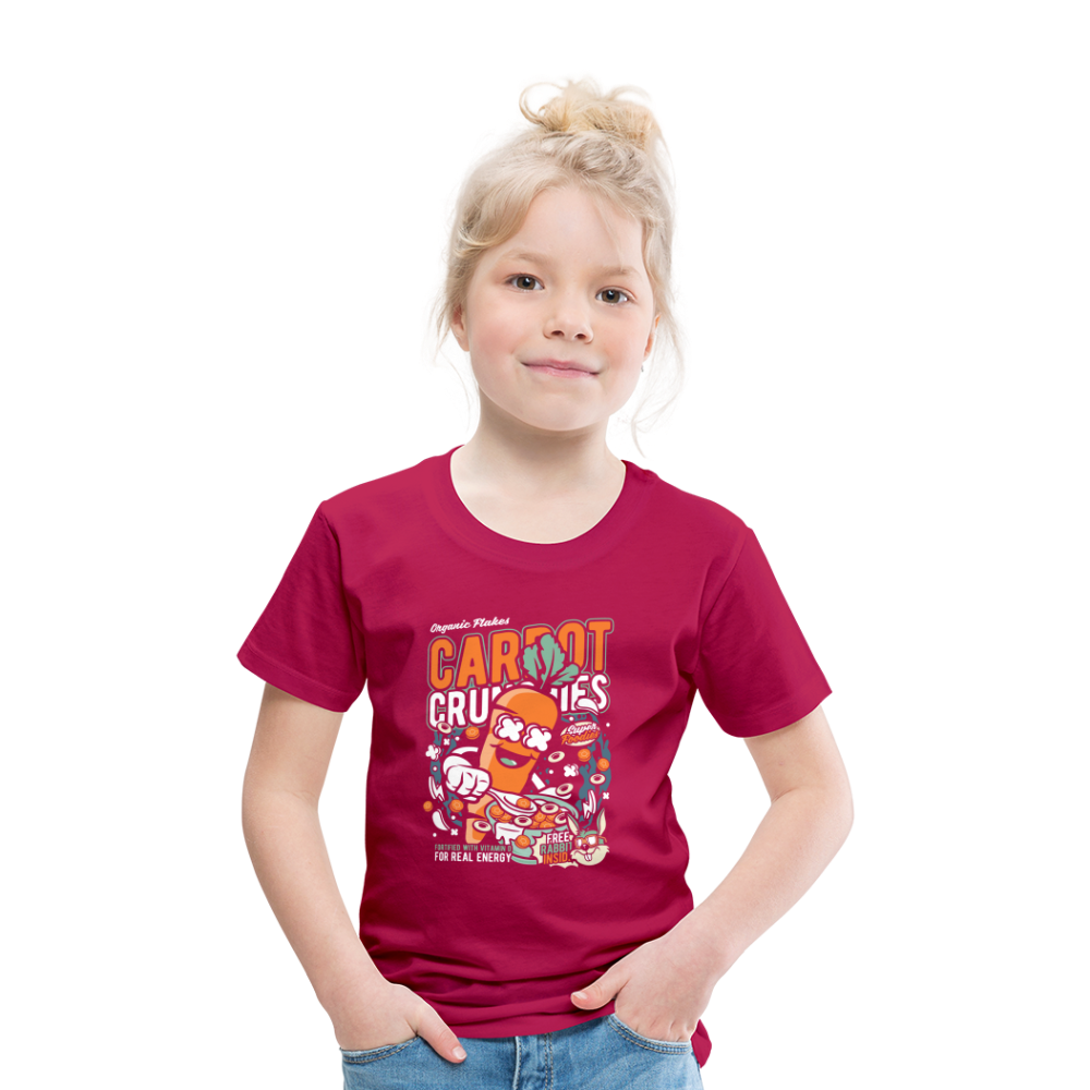 Maglietta Premium per bambini | Spreadshirt | Carrot Crunchies - Borgogna