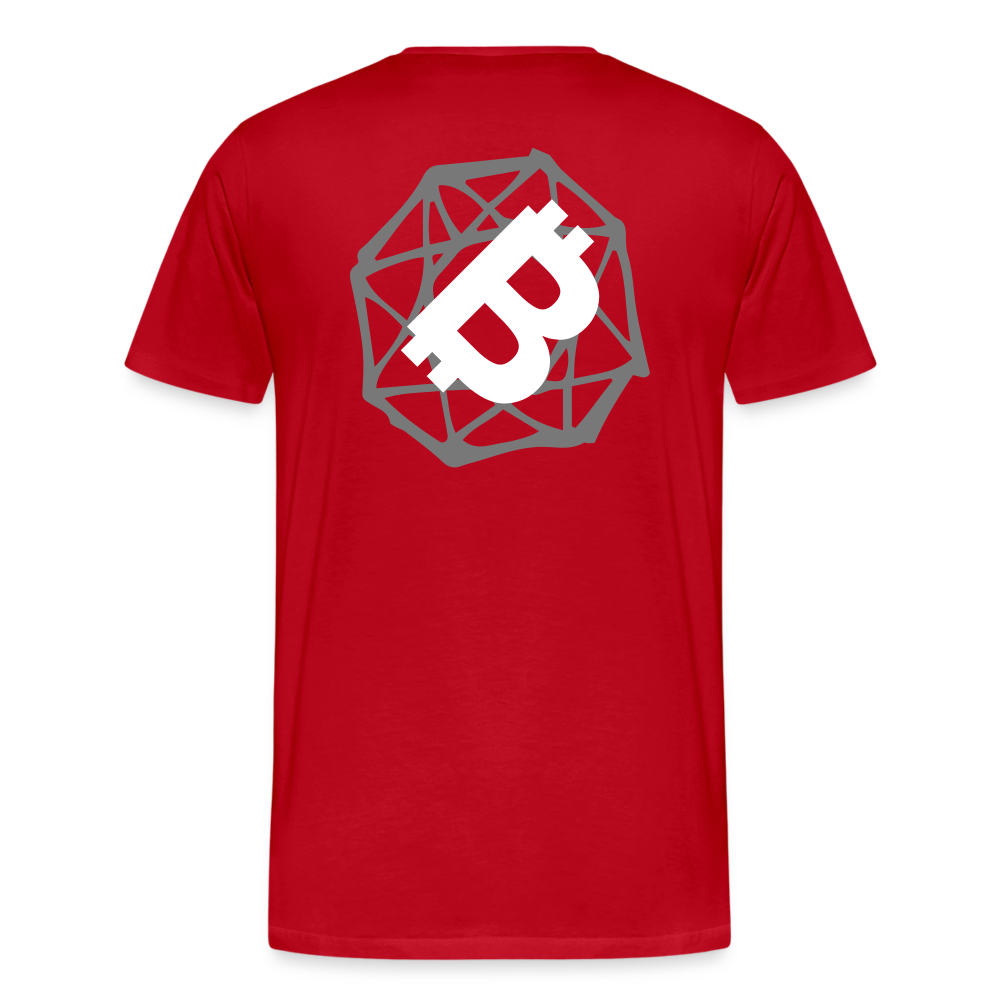 Maglietta Premium da uomo | Spreadshirt | BTC#1 - rosso