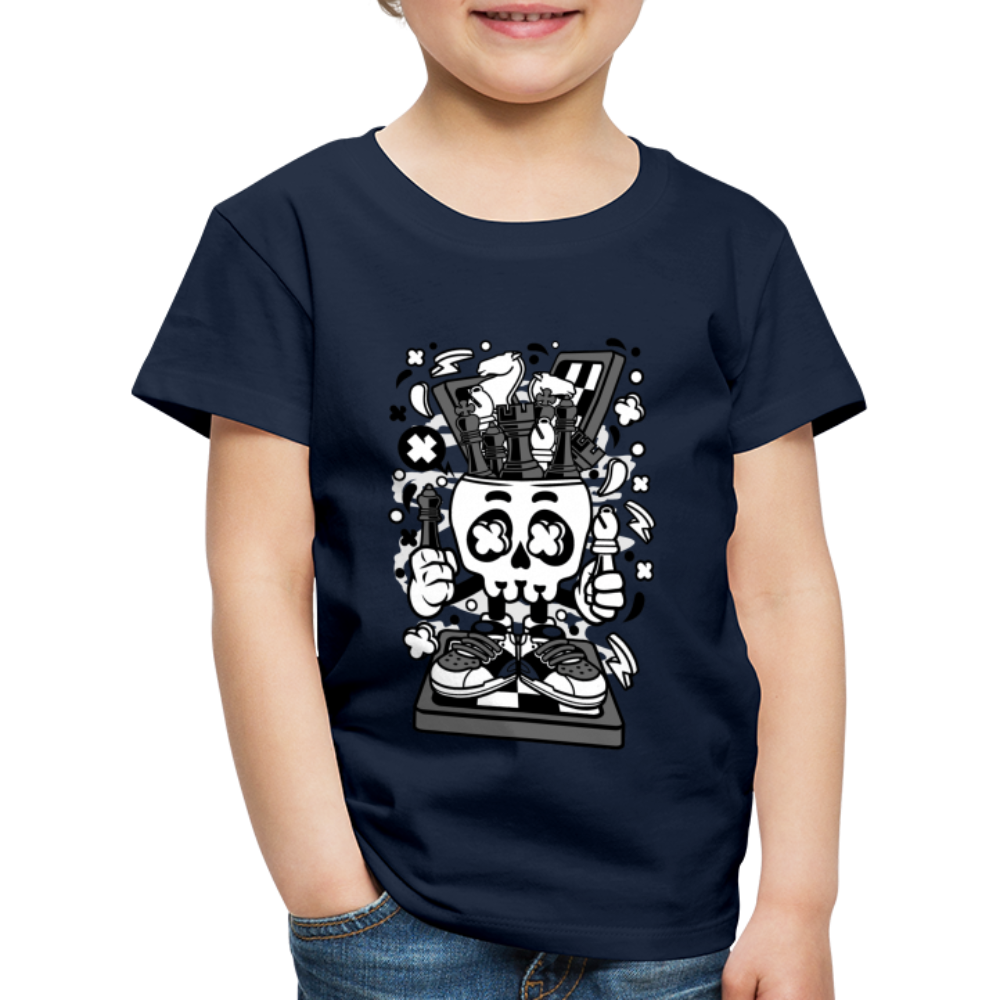 Maglietta Premium per bambini | Spreadshirt | Chess Skull - navy