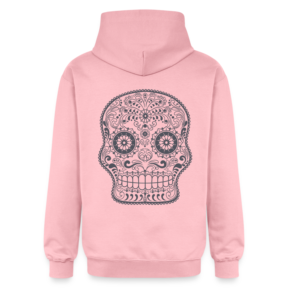 Felpa con cappuccio unisex Softstyle® a grammatura media | Gildan | Skulling Love - rosa chiaro