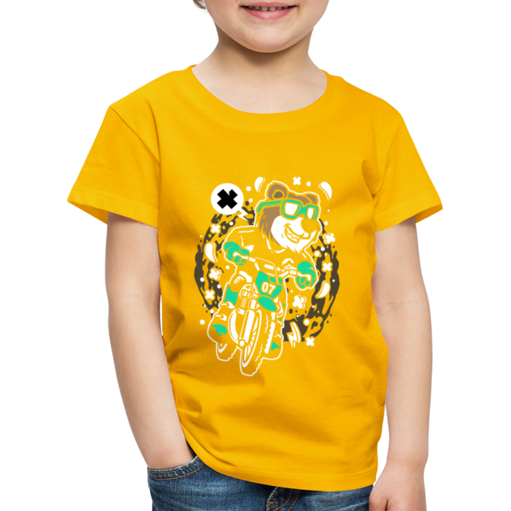 Maglietta Premium per bambini | Spreadshirt | Bear Motocross - giallo sole