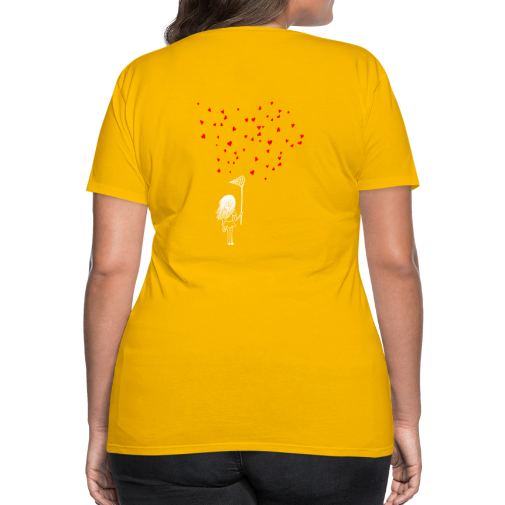 Maglietta Premium da donna | Spreadshirt | Collect Hearts - giallo sole