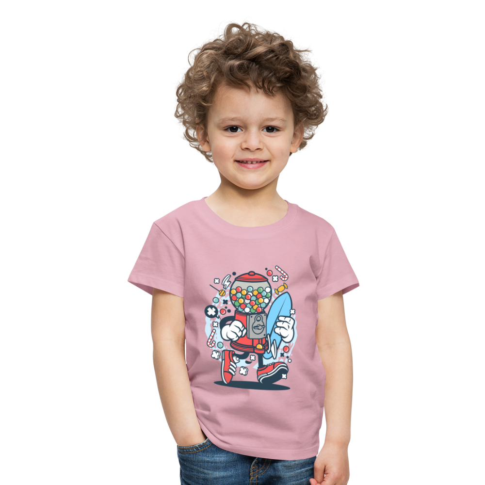 Maglietta Premium per bambini | Spreadshirt | Candy Machine Surfer - rosa chiaro