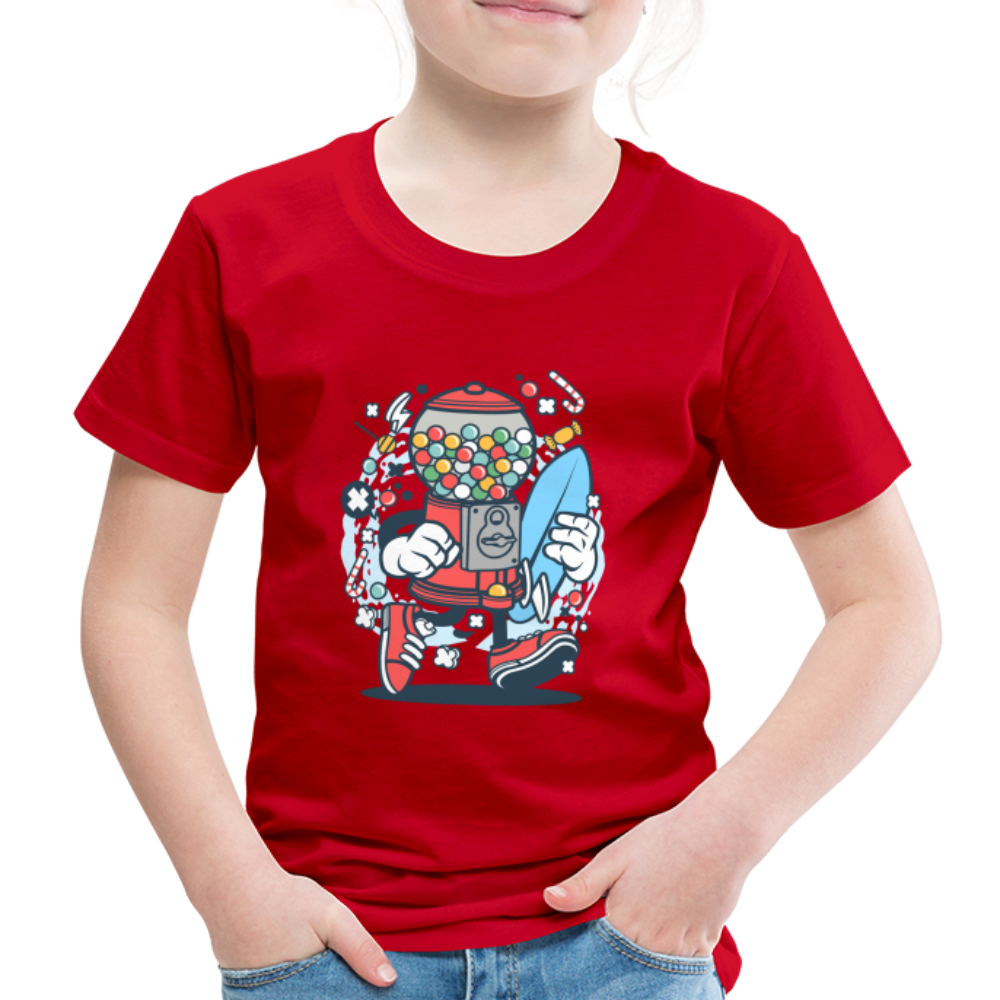 Maglietta Premium per bambini | Spreadshirt | Candy Machine Surfer - rosso