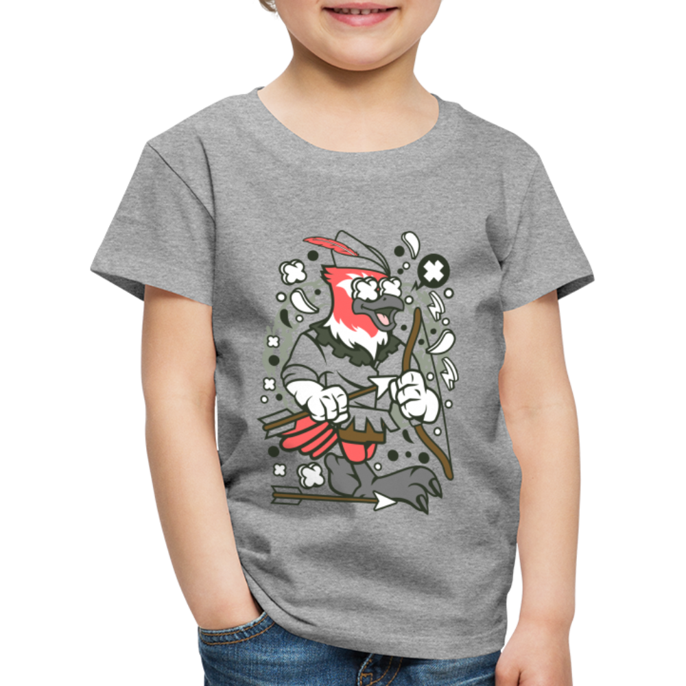 Maglietta Premium per bambini | Spreadshirt | Bird Robin - grigio melange