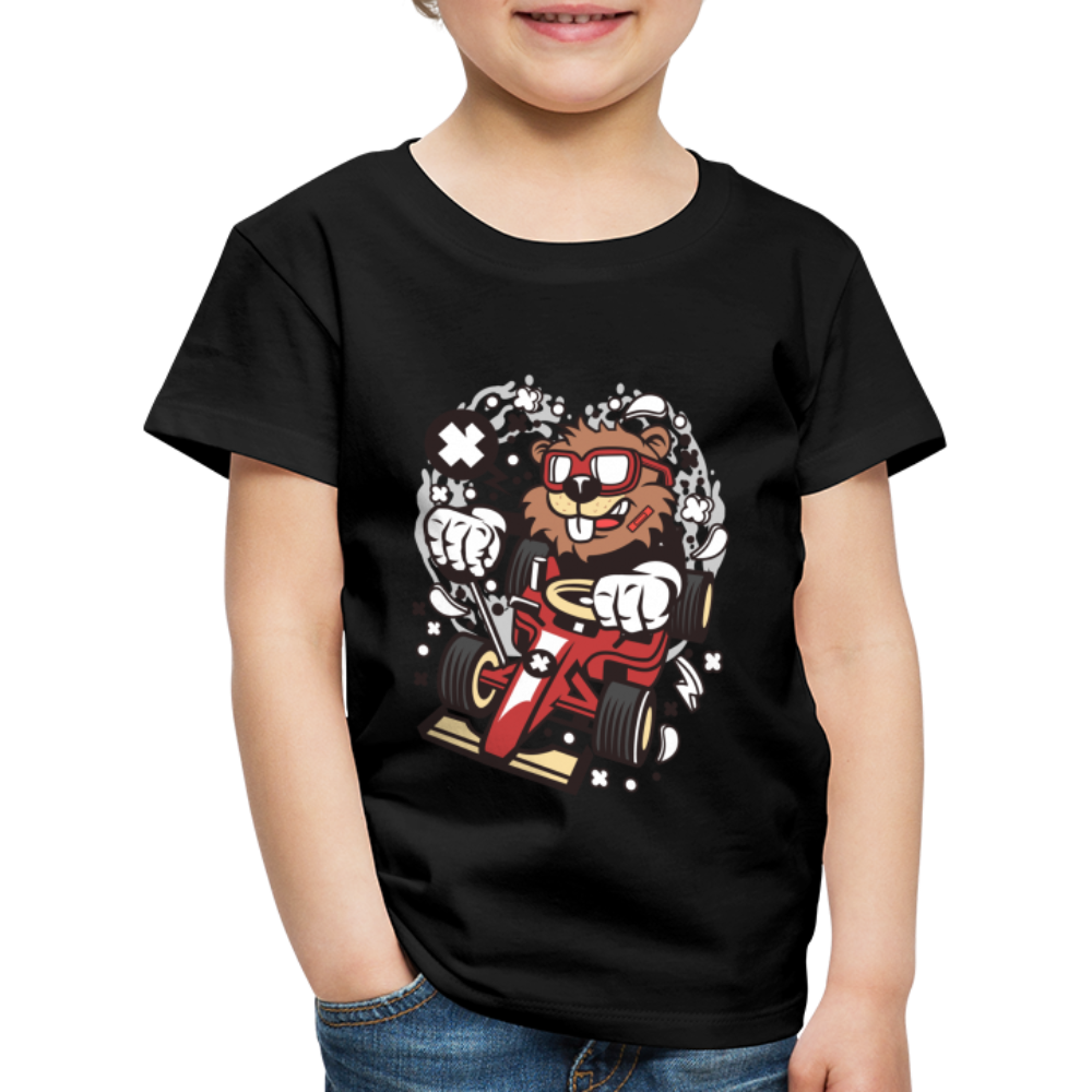 Maglietta Premium per bambini | Spreadshirt | Beaver Racer - nero