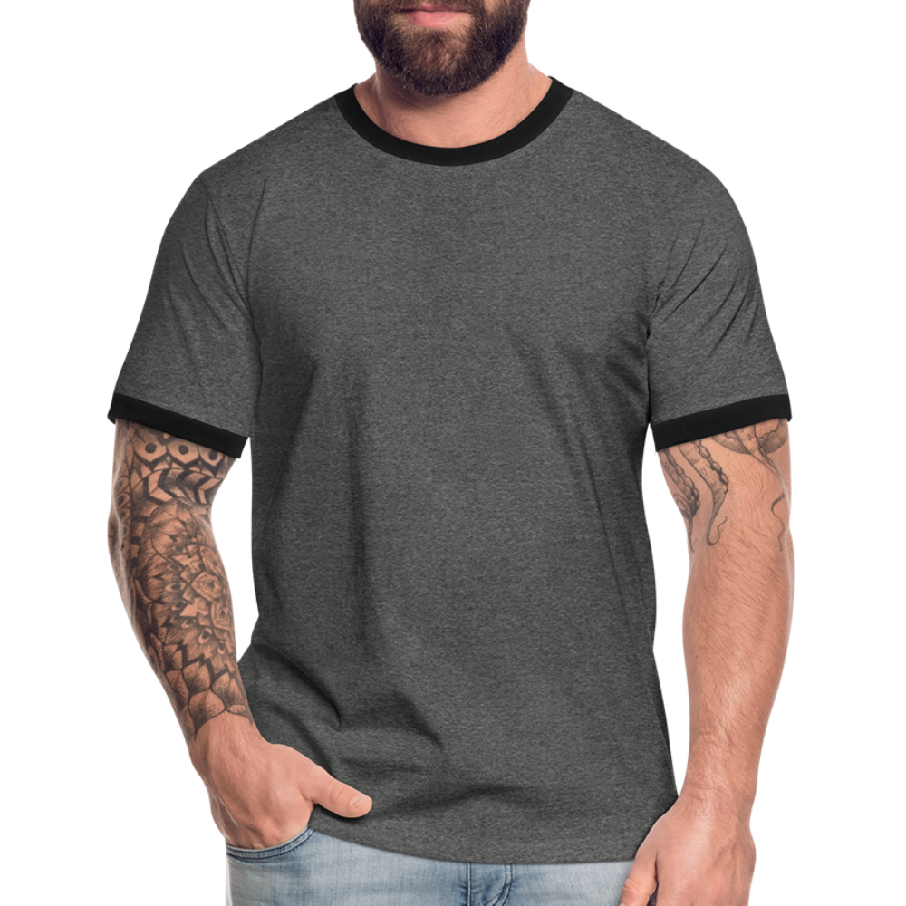 Maglietta Contrast da uomo | Spreadshirt - antracite/nero