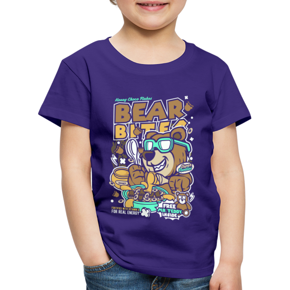 Maglietta Premium per bambini | Spreadshirt | Bear Bites - viola