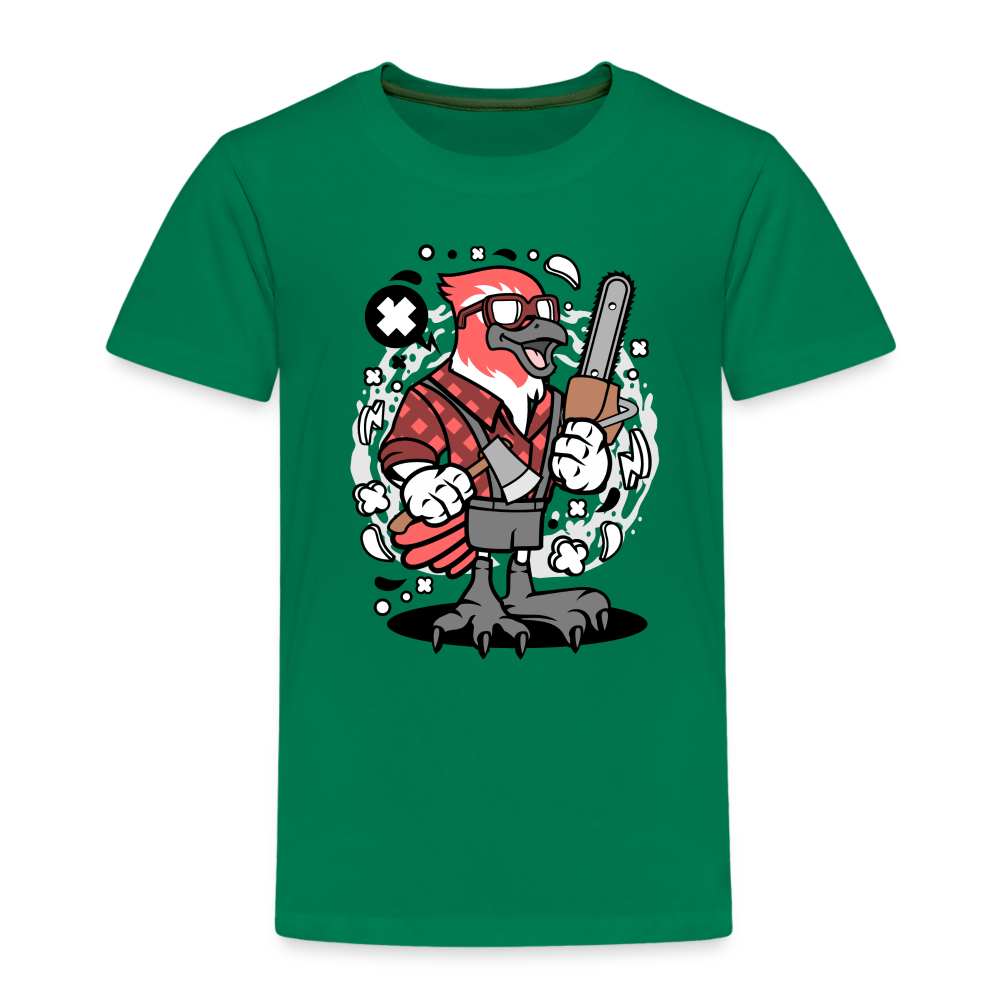 Maglietta Premium per bambini | Spreadshirt | Bird Lumberjack - verde kelly