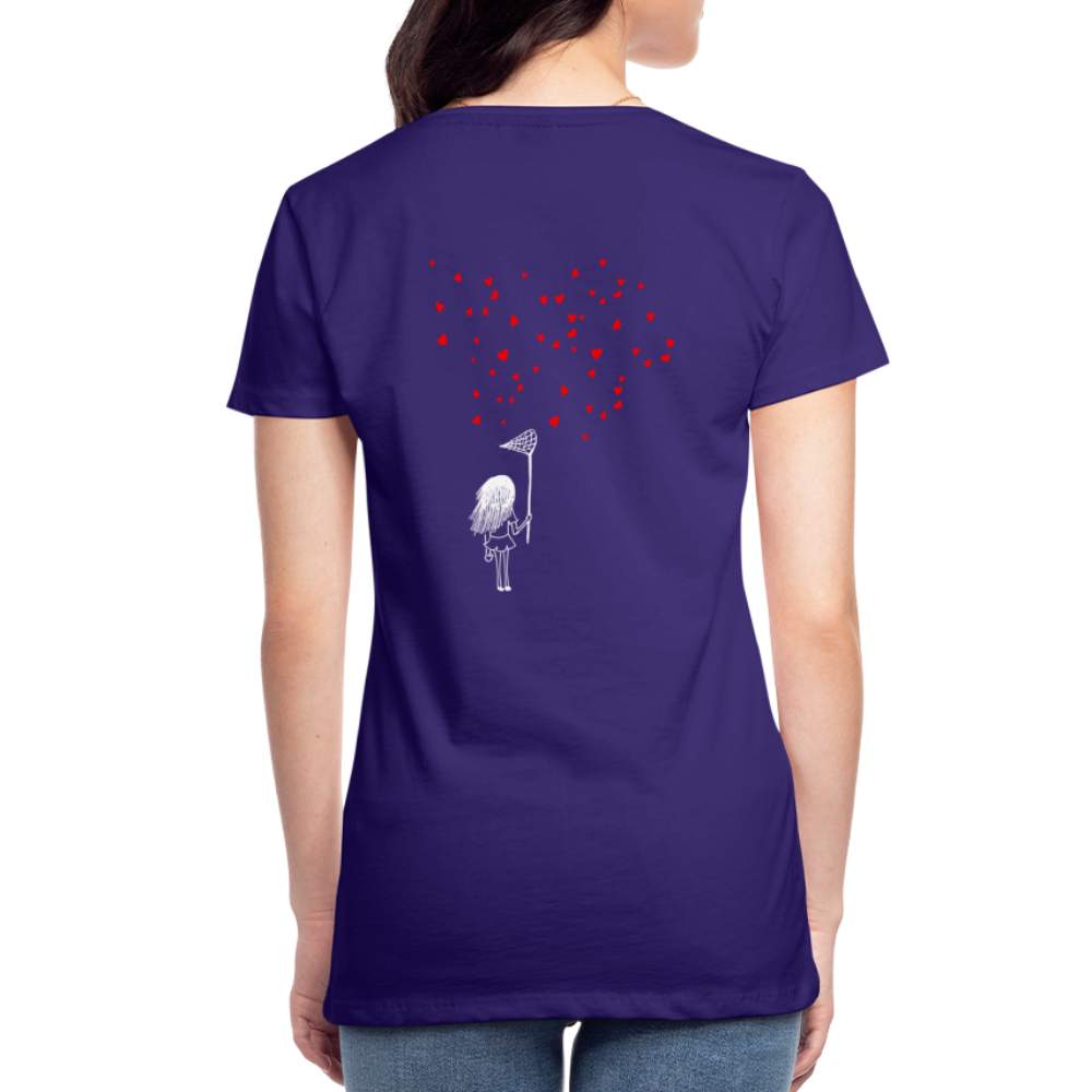 Maglietta Premium da donna | Spreadshirt | Collect Hearts - viola