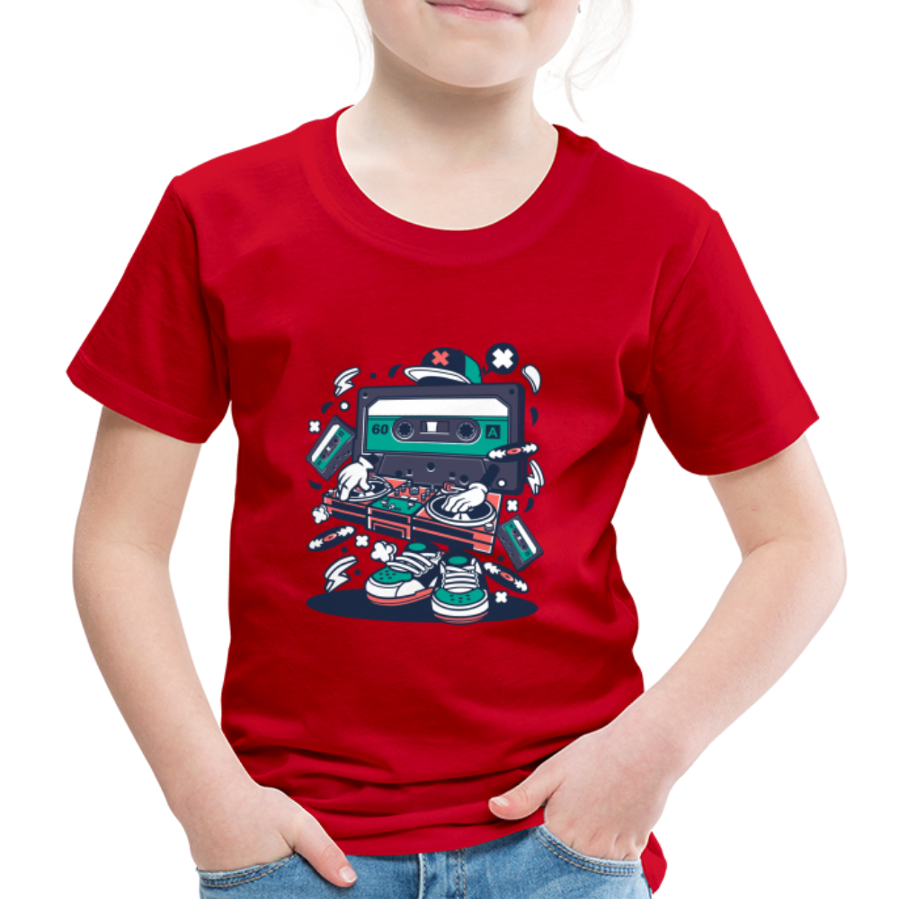 Maglietta Premium per bambini | Spreadshirt | Cassette Disk Jockey - rosso