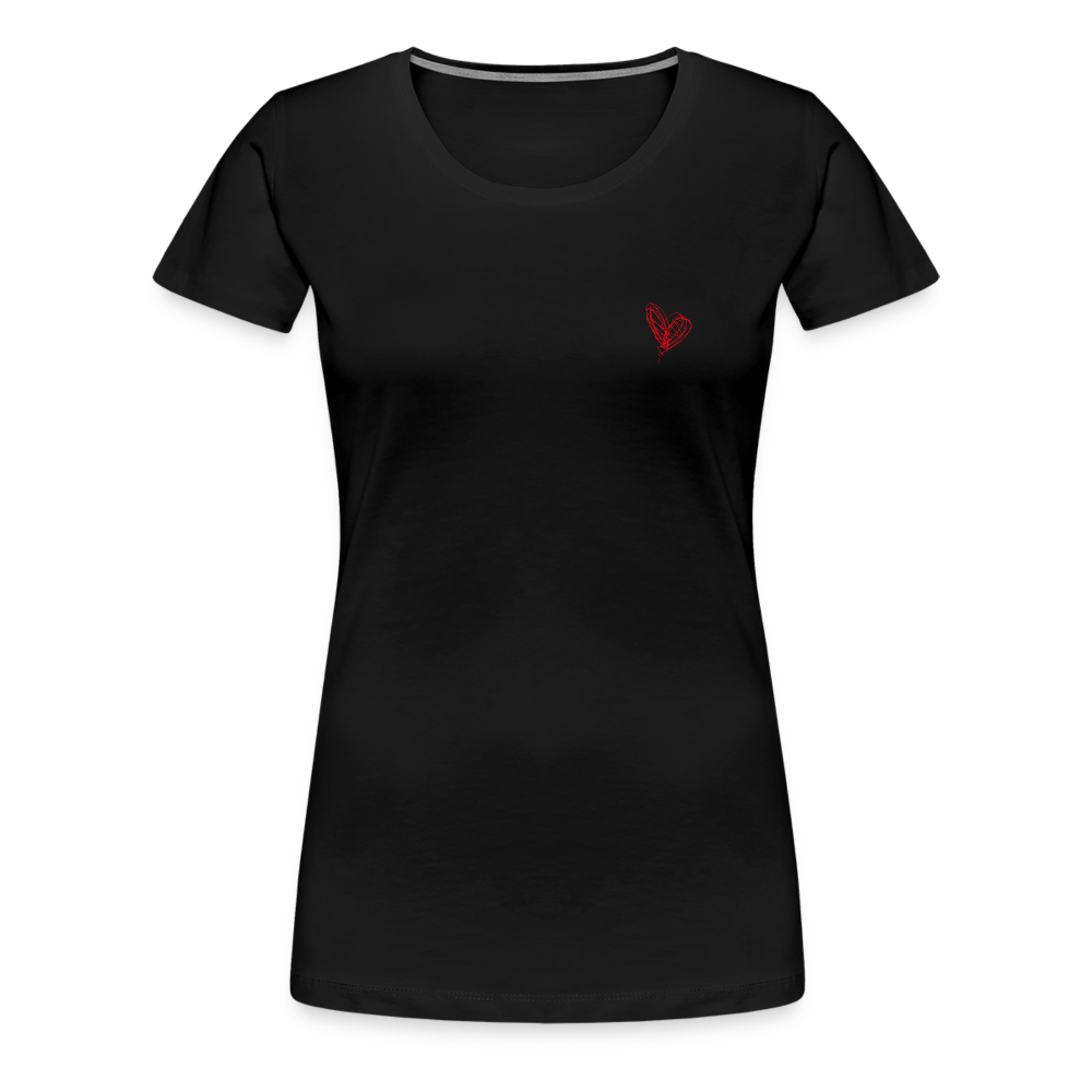 Maglietta Premium da donna | Spreadshirt | Collect Hearts - nero