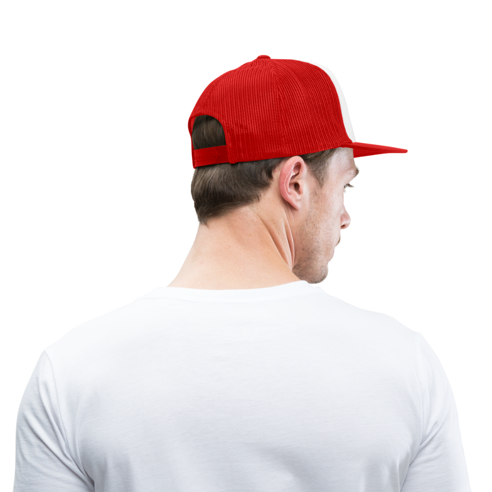 Trucker Cap | Beechfield - bianco/rosso