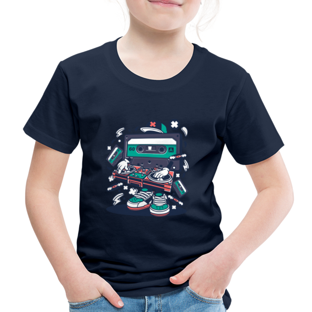 Maglietta Premium per bambini | Spreadshirt | Cassette Disk Jockey - navy