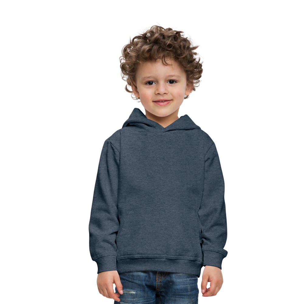 Felpa con cappuccio Premium per bambini | Personalizzabile - color jeans