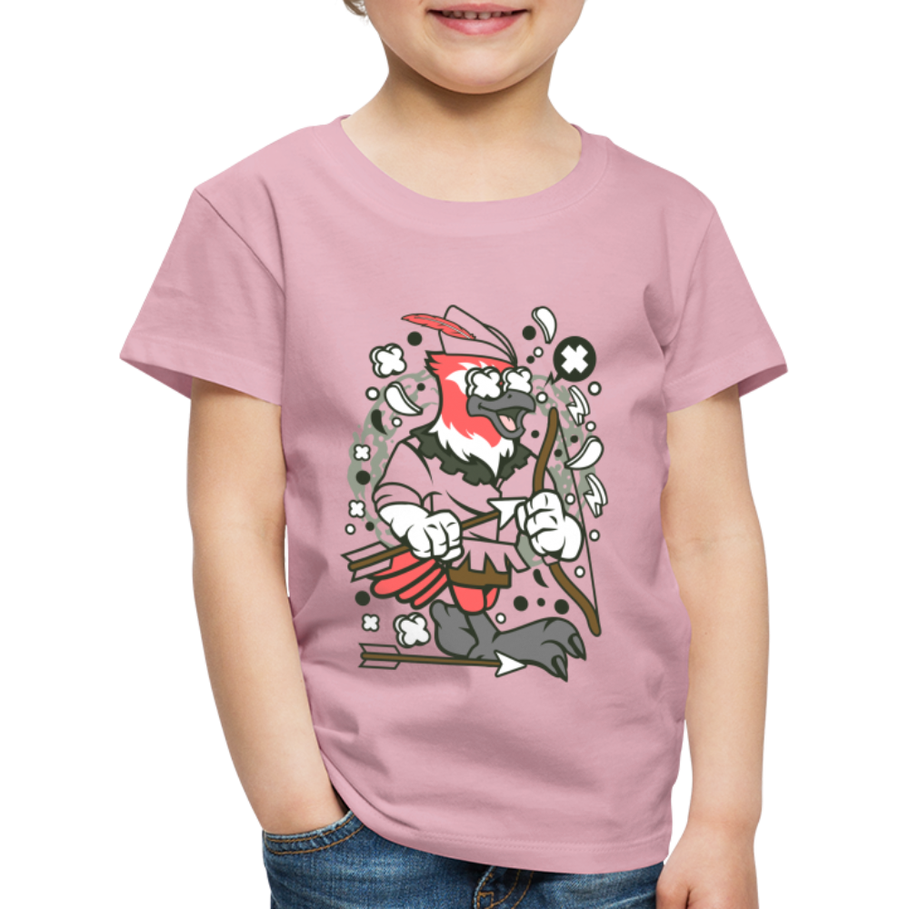 Maglietta Premium per bambini | Spreadshirt | Bird Robin - rosa chiaro