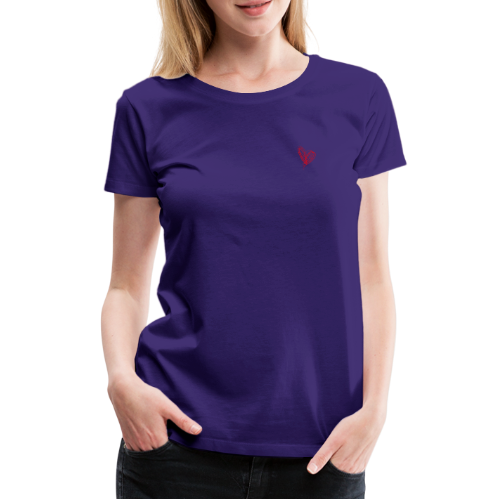 Maglietta Premium da donna | Spreadshirt | Collect Hearts - viola